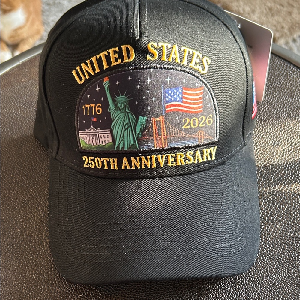 United States 250th Anniversary Black Baseball Cap